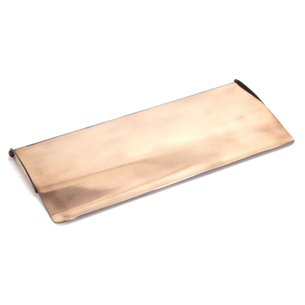 From the Anvil Small Letter Plate Cover - Polished Bronze